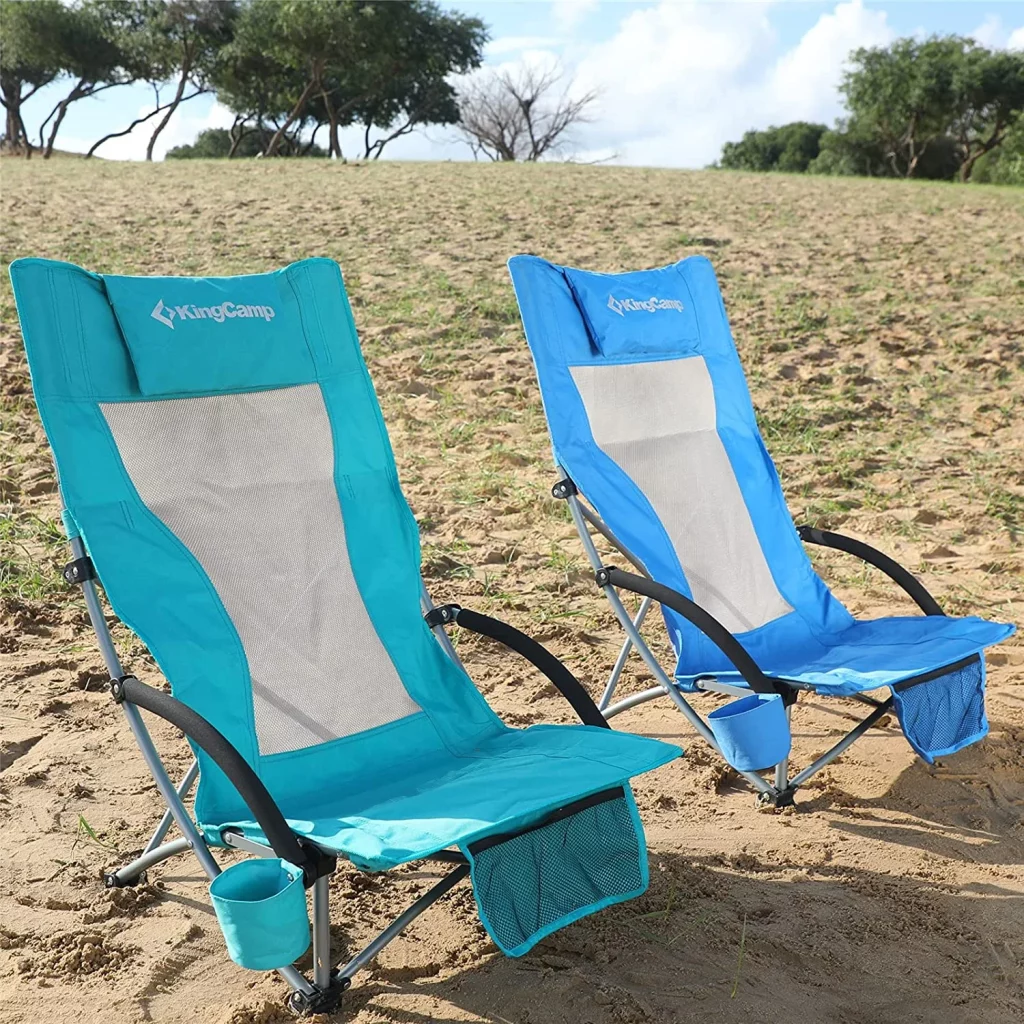 KingCamp Low Sling Beach Chair-Best Camping Chairs For Bad Back
