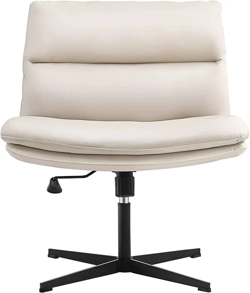 EMIAH Armless Office Desk Chair-Best Office Chairs for Sitting Cross Legged